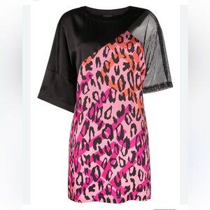 Just Cavalli contrast- panel mini dress